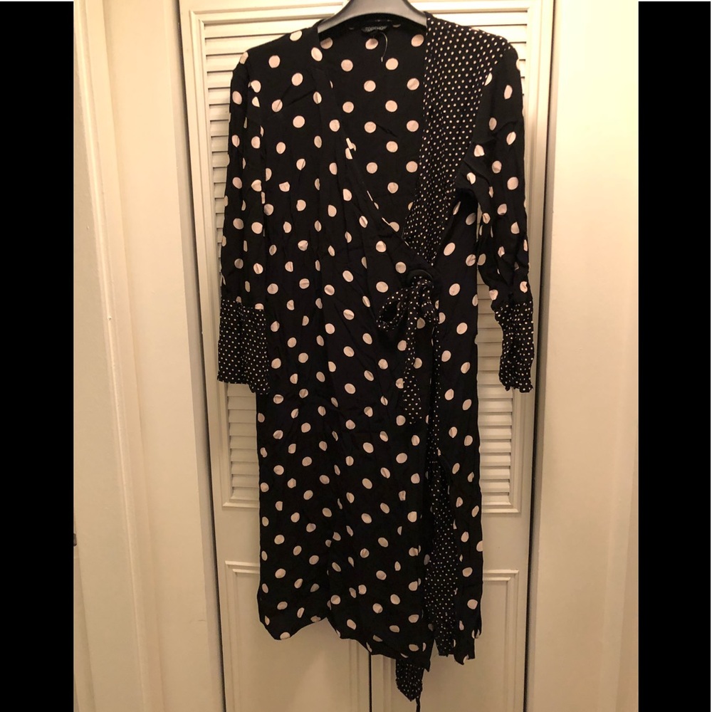 Topshop Polka Dot Dress